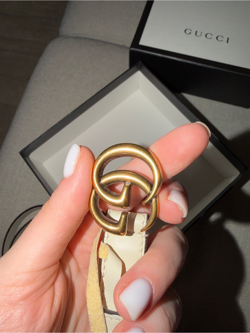 Gucci Thin Leather Belt - Picture 2 of 7